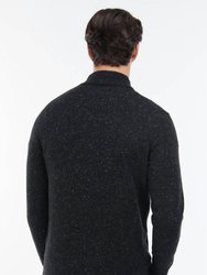 Essential Tisbury Zip Through Sweatshirt In Black