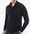 Essential Tisbury Zip Through Sweatshirt In Black - Black