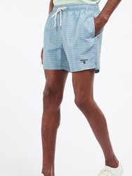 Men's Diamond Geo Swim Shorts - Force Blue