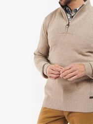Nelson Essential Half Zip Sweater - Stone