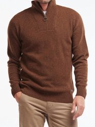 Nelson Essential Half Zip Sweater - Dark Sand