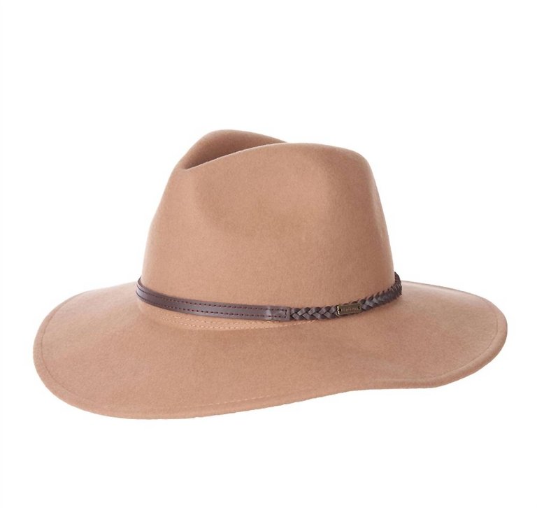 Women's Tack Fedora Hat - Camel