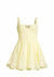Lotus Lace Mini Dress - Soft Yellow