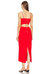 Martini Midi Dress In Fire Red