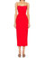 Martini Midi Dress In Fire Red - Fire Red