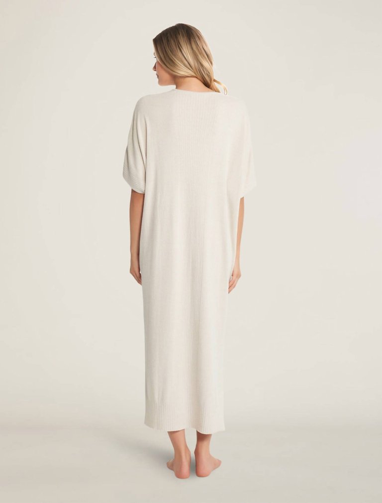 Cozy Lite Caftan Dress In Sand Dune