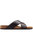 Mens Cancun Crossover Sandals - Brown - Brown