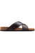 Mens Cancun Crossover Sandals - Brown - Brown