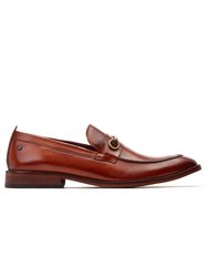 Mens Coda Leather Loafers (Burnt Tan) - Burnt Tan