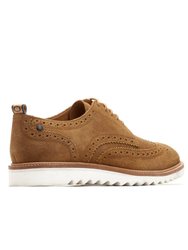 Mens Franco Suede Brogues - Taupe