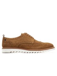 Mens Franco Suede Brogues - Taupe