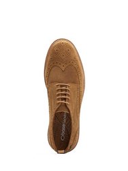 Mens Franco Suede Brogues - Taupe