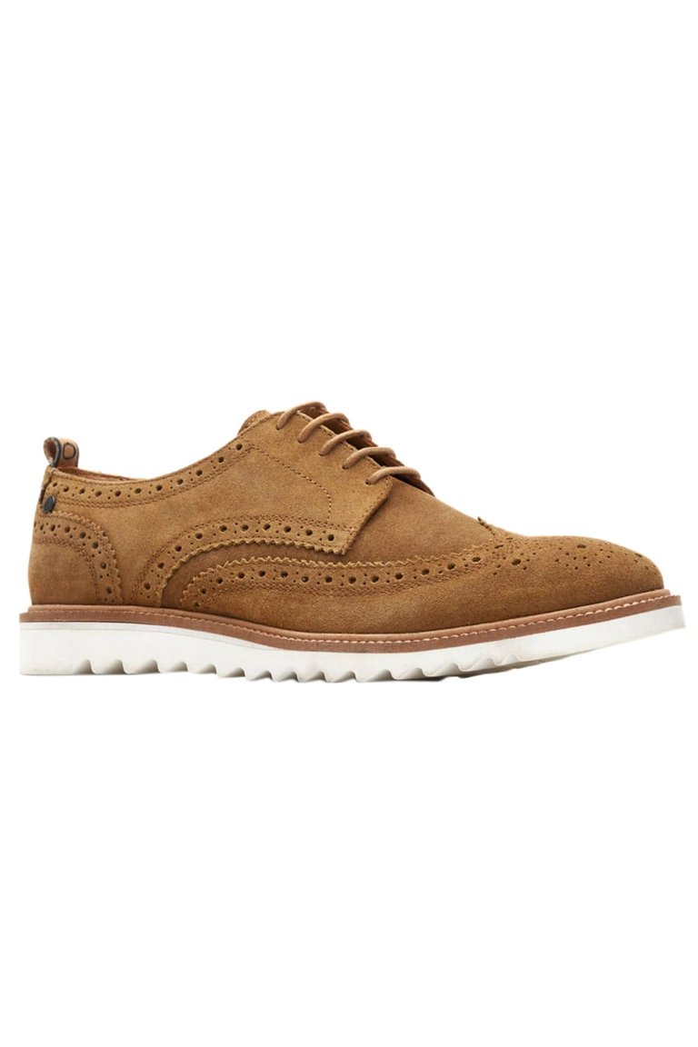Mens Franco Suede Brogues - Taupe - Taupe