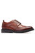 Mens Fraser Leather Brogues Shoes - Burnt Tan