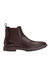 Mens Garrison Leather Chelsea Boots - Dark Brown - Dark Brown
