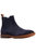 Mens Garrison Plain Leather Chelsea Boots - Dark Blue - Dark Blue