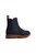 Mens Garrison Plain Leather Chelsea Boots - Dark Blue