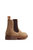 Mens Garrison Plain Leather Chelsea Boots - Sand