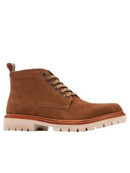 Mens Grafton Suede Ankle Boots - Ginger - Ginger