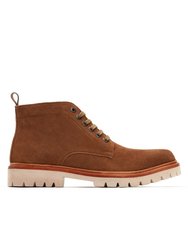 Mens Grafton Suede Ankle Boots - Ginger