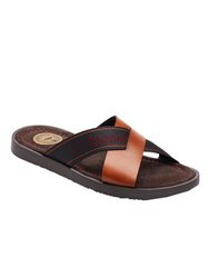 Mens Harissa Crossover Leather Sandals