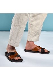 Mens Harissa Crossover Leather Sandals