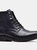 Mens Henderson Leather Combat Boots (Dark Grey) - Dark Grey