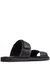 Mens Katsu Leather Sandals - Black