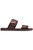 Mens Katsu Leather Sandals - Brown - Brown