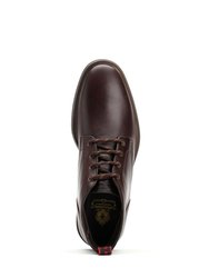 Mens Kimber Leather Chukka Boots - Dark Brown