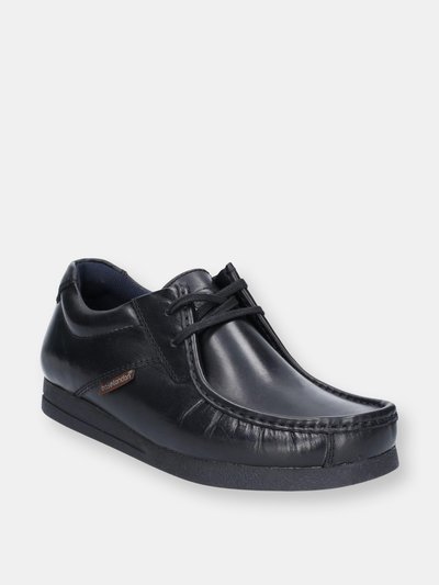 Base London Mens Leather Event Waxy Lace Up Shoe - Black product