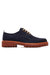 Mens Suede Chunky Heel Casual Shoes - Navy