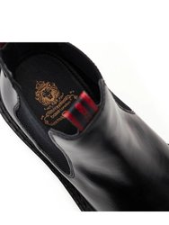 Mens Utah Leather Chelsea Boots - Black