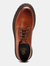 Mens Wick Leather Derby Shoes (Burnt Tan)