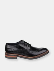 Mens Woburn Hi Shine Leather Oxford Shoe