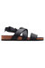 Womens/Ladies Holkham Strappy Leather Sandals - Black - Black