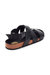 Womens/Ladies Holkham Strappy Leather Sandals - Black