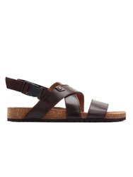 Womens/Ladies Holkham Strappy Leather Sandals - Brown - Brown