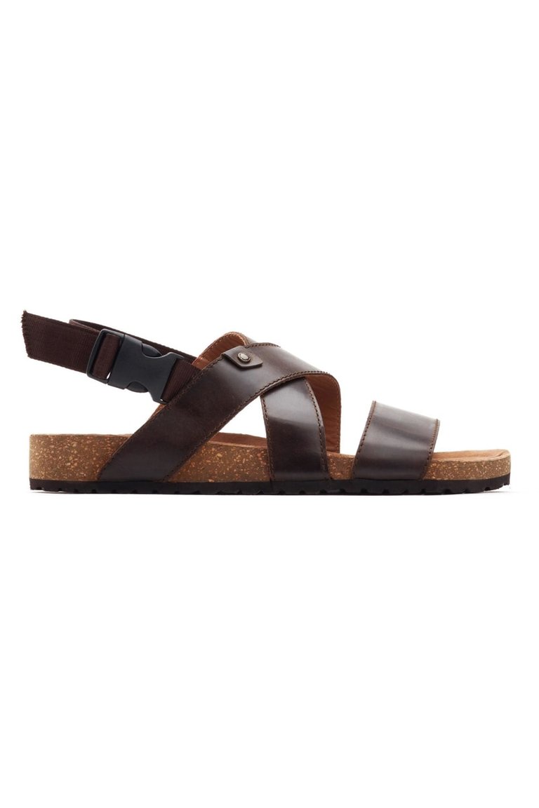 Womens/Ladies Holkham Strappy Leather Sandals - Brown - Brown