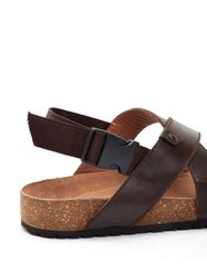 Womens/Ladies Holkham Strappy Leather Sandals - Brown