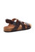 Womens/Ladies Holkham Strappy Leather Sandals - Brown