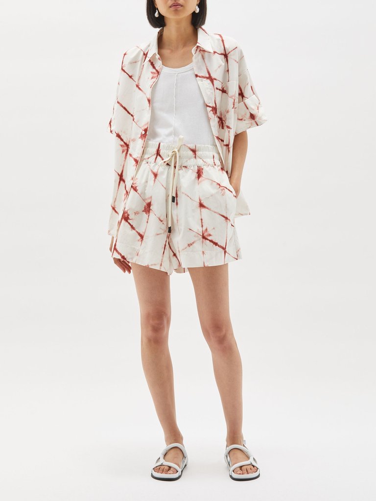 Printed Boxy S-S Shirt