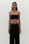 Slim Rib Bandeau - Black