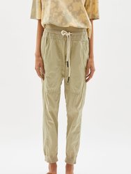 Utility Cotton Jersey Pant - Artichoke