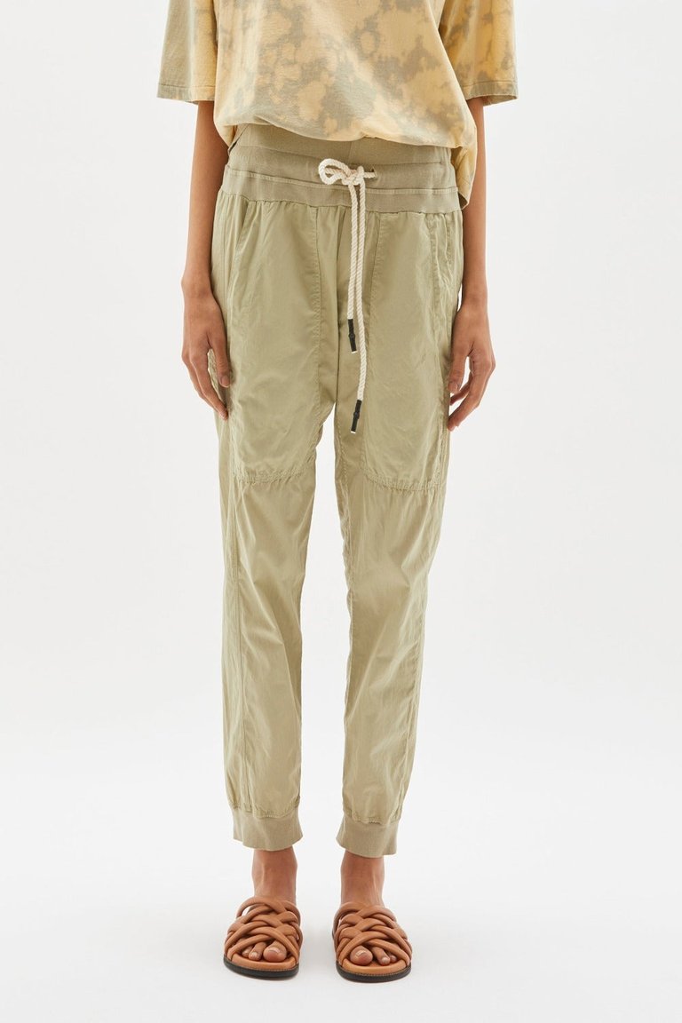 Utility Cotton Jersey Pant - Artichoke