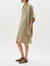 Washed Linen Gathered Tank Dress