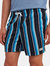 Black Stripe Swim Trunk