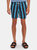 Black Stripe Swim Trunk - Black/Blue