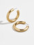 Dalilah Medium Tube Hoop Earrings - Gold