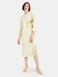 Adessa Graphic Flower Midi Shirt Dress